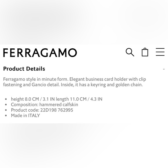 Ferragamo Italy Leather Wallet Card Holder - Picture 16 of 16